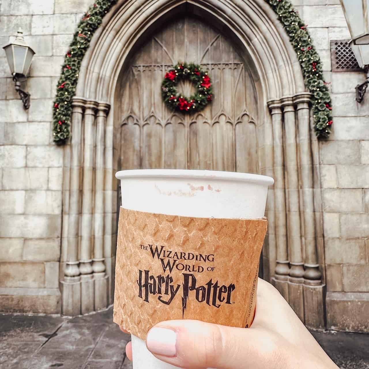 butterbeer at  the wizarding world of harry potter