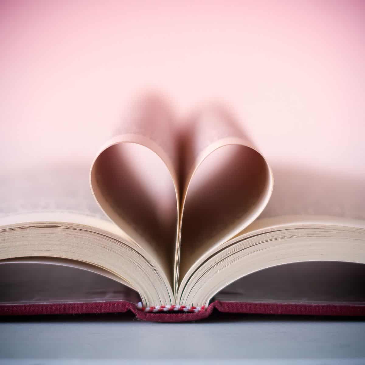 heart in book.