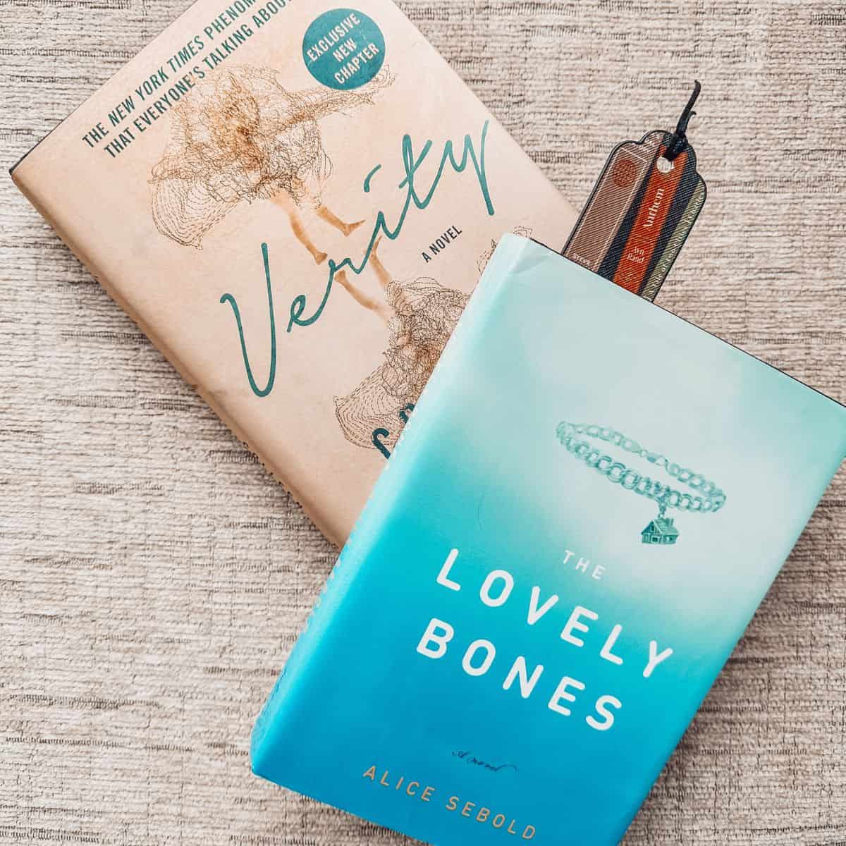 verity by colleen hoover and the lovely bones by alice sebold.