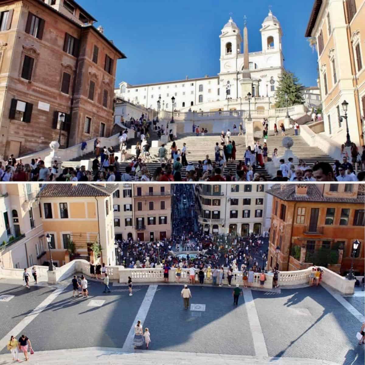 spanish steps in rome italy.