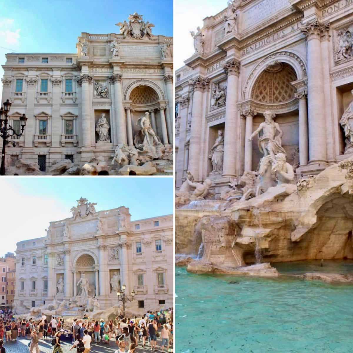 trevi fountain in rome italy.