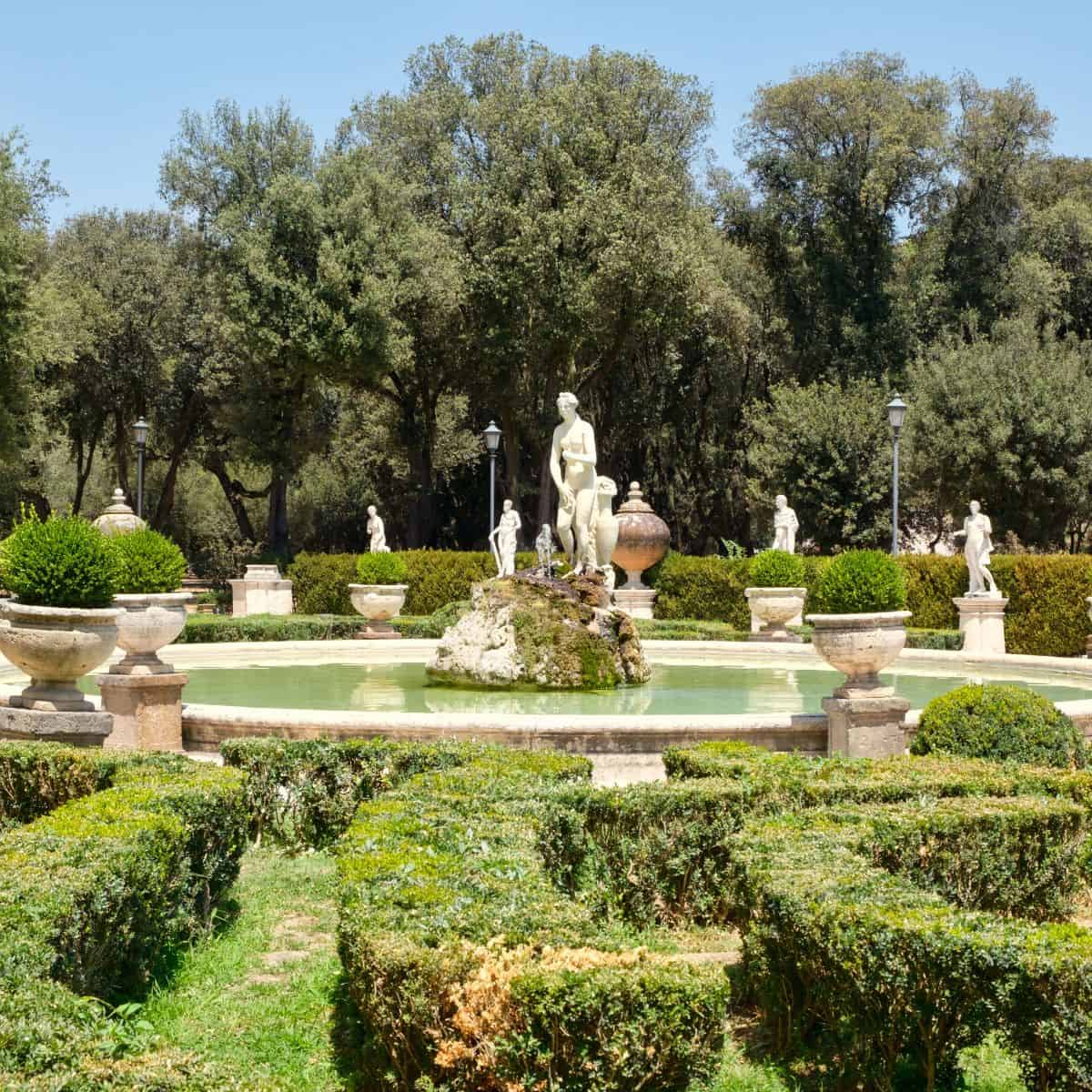 villa borghese in rome, italy.