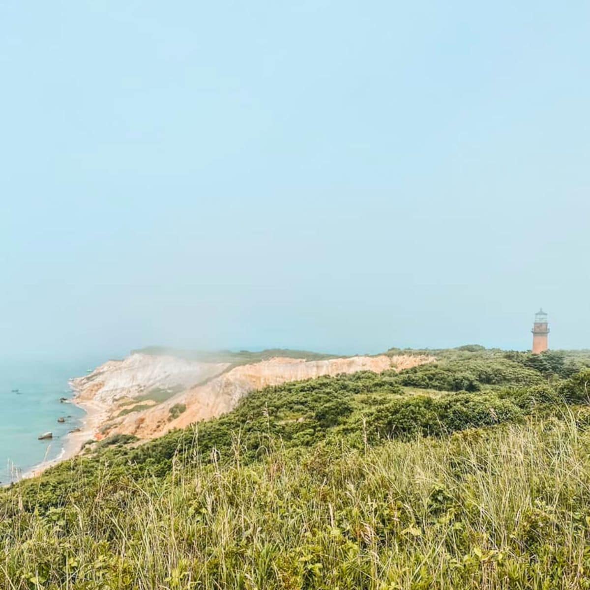 aquinnah cliffs and lighthouse.